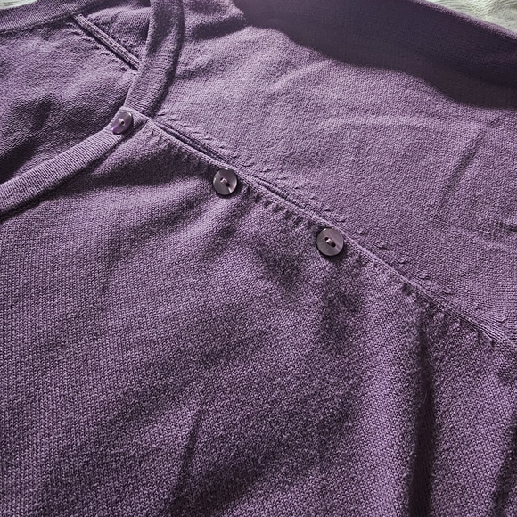 LOFT Elegant Purple Long Sleeve Top - Picture 4 of 4